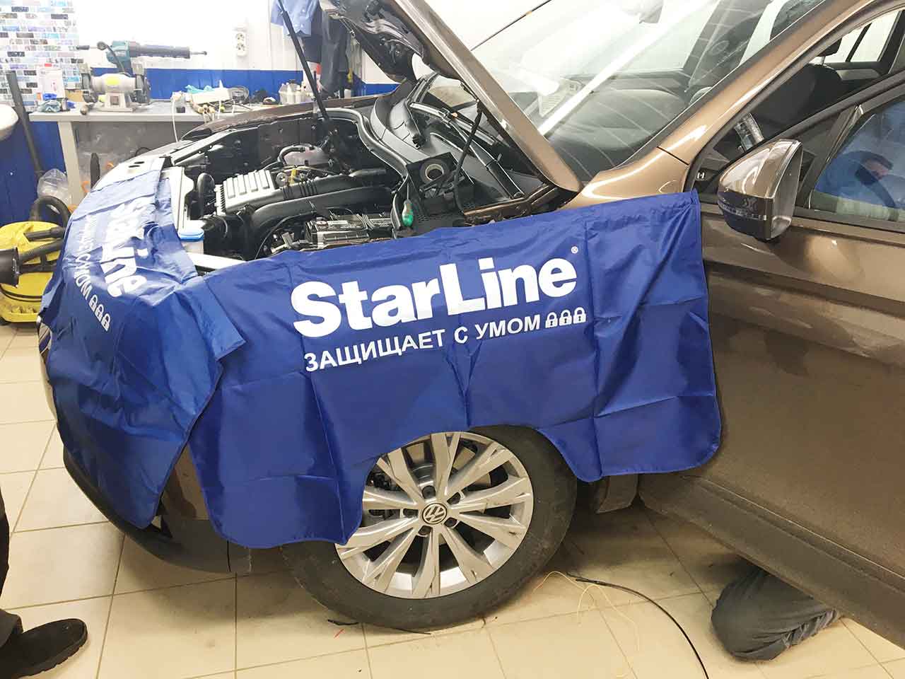 Установка Starline S96 GSM/GPS на VW Tiguan 2